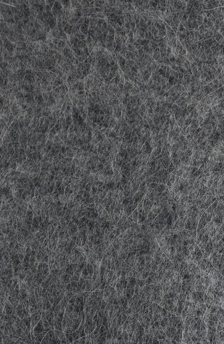 Marine Layer Suri Alpaca Blend Funnel Neck Sweater, Alternate, color, Charcoal