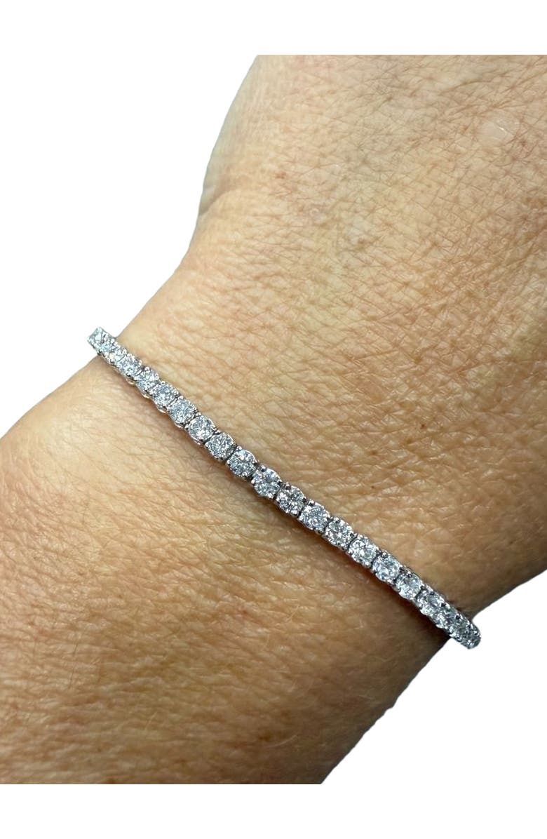 Bliss Diamond 2ct Lab Grown Diamond Tennis Bracelet 14K Gold 7", Alternate, color, 14K White Gold