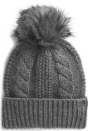 The North Face Oh Mega Faux Fur Pompom Beanie
