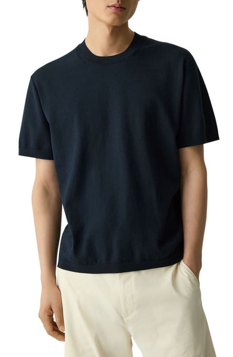 Theory｜SHORT-SLEEVED ROUND NECK T-SHIRTS (MYHLO SS TEE Theory Myhlo Slim Fit Crewneck Short Sleeve Tee - ShopStyle