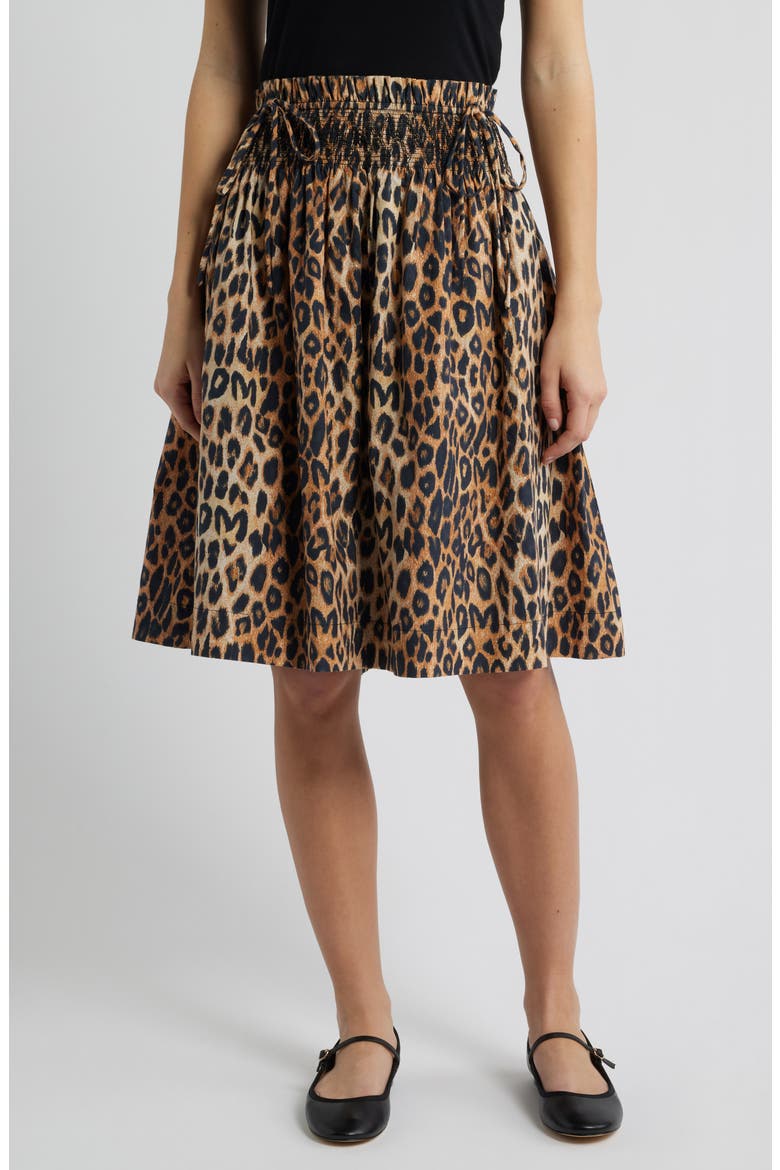 Lilo Leopard Spot Convertible Minidress, Alternate, color, BROWN