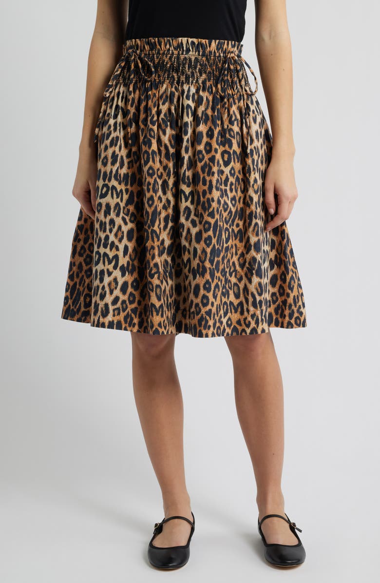 Damson Madder Lilo Leopard Spot Convertible Minidress, Main, color, Brown