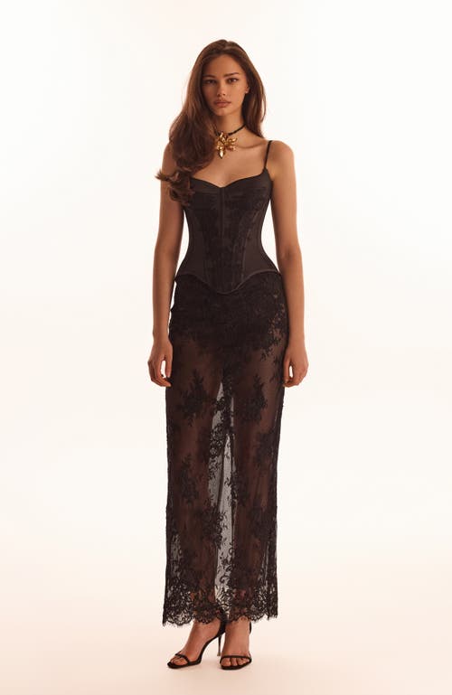 Milla Sensual Semi-sheer Maxi Skirt In Black