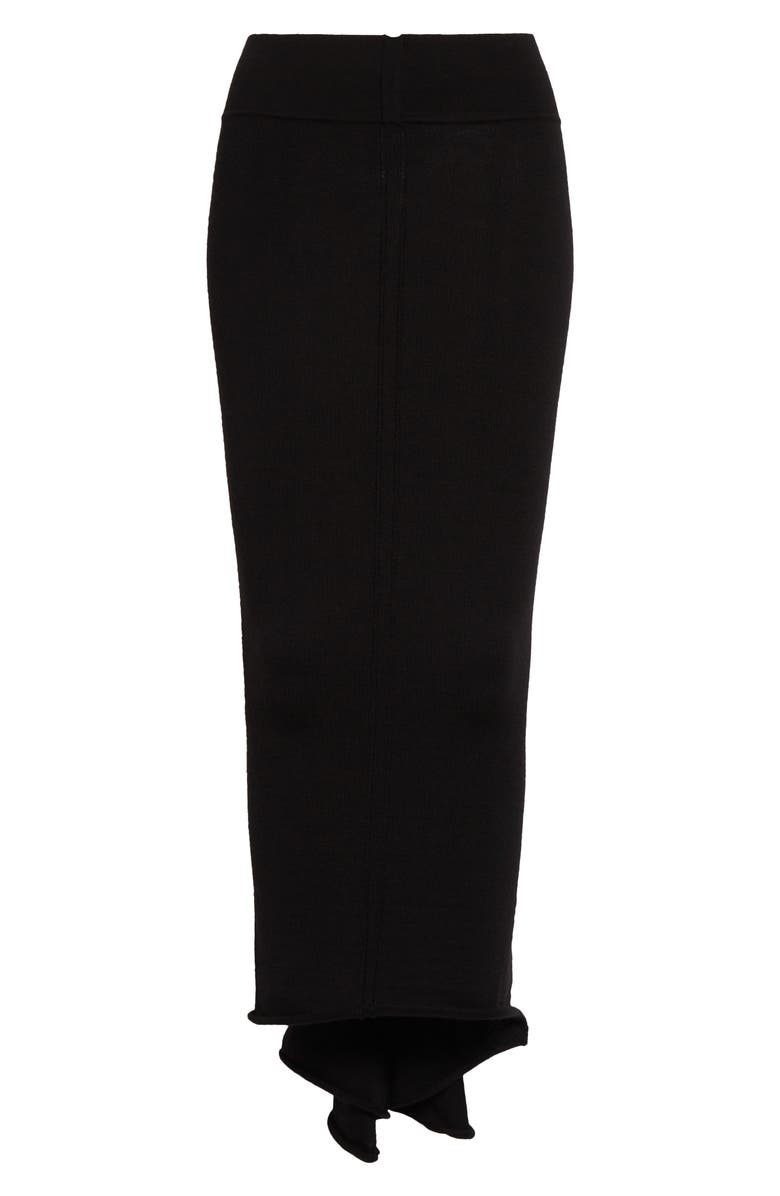 Rick Owens Gonna Dauphine Virgin Wool Blend Skirt, Alternate, color, 