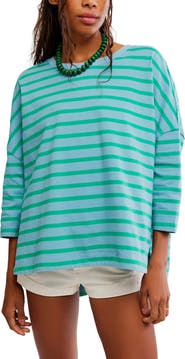 Free People Second Sense Striped T-Shirt