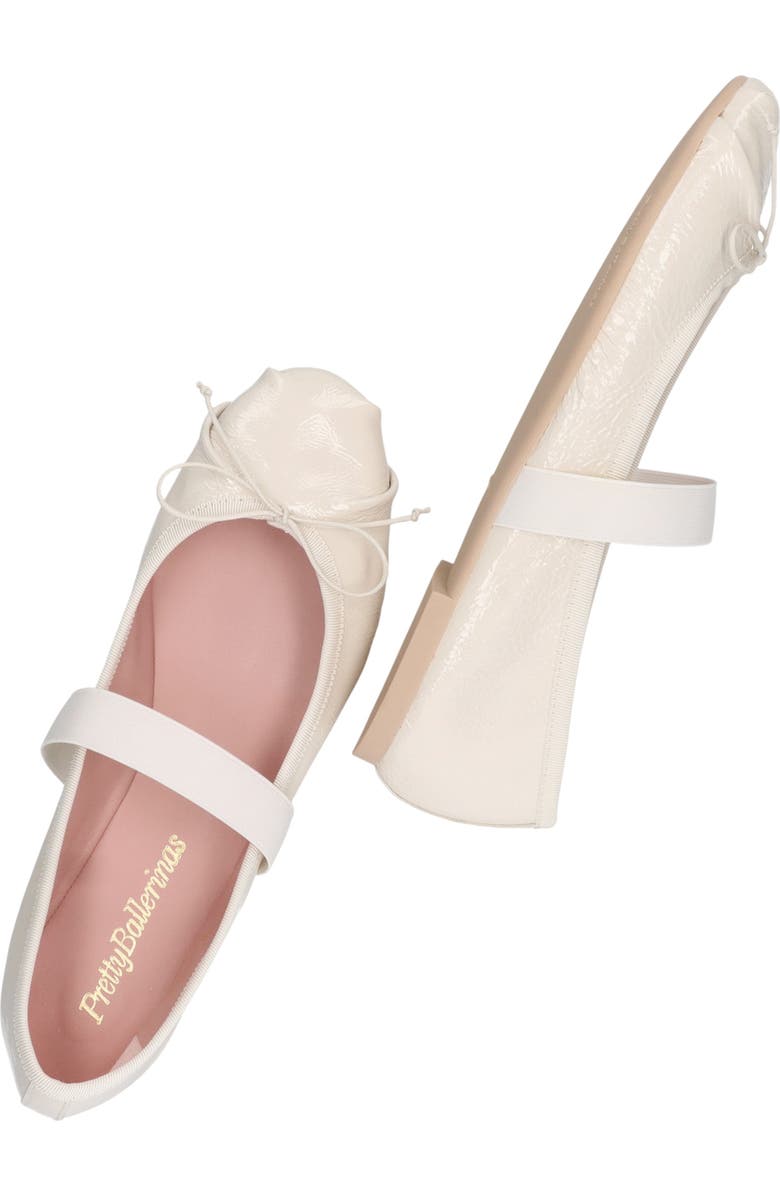 Pretty Ballerinas Round Toe Sacchetto Ballet Flat, Alternate, color, White