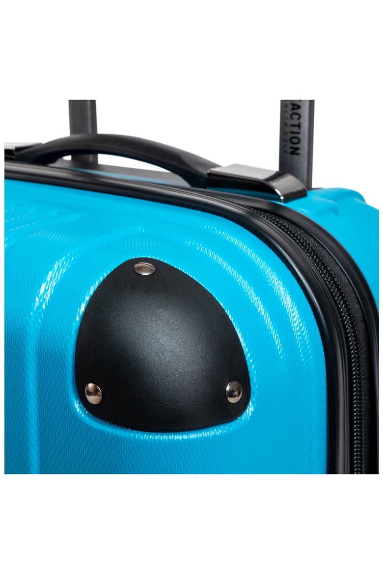 Out of Bounds Lightweight Hardside 4-Wheel Spinner Luggage, Alternate, color, TEAL