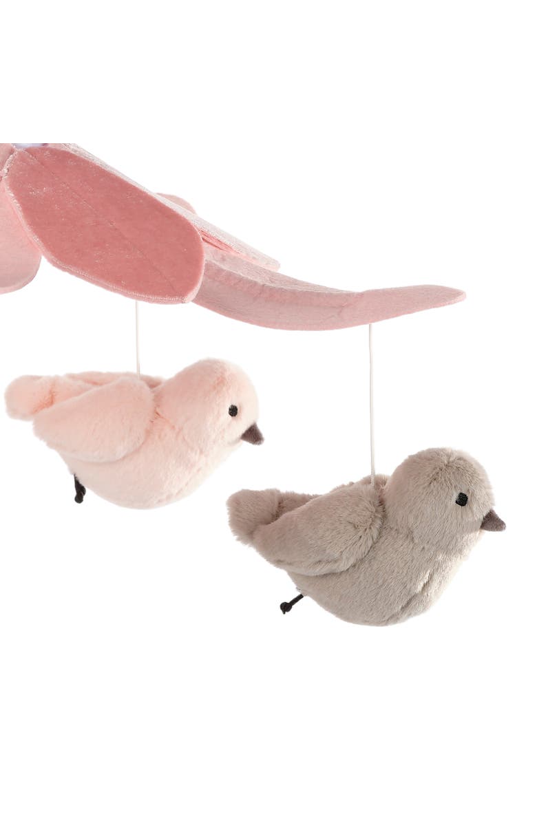 Lambs & Ivy Petals Birds Musical Baby Crib Mobile Soother Toy, Alternate, color,