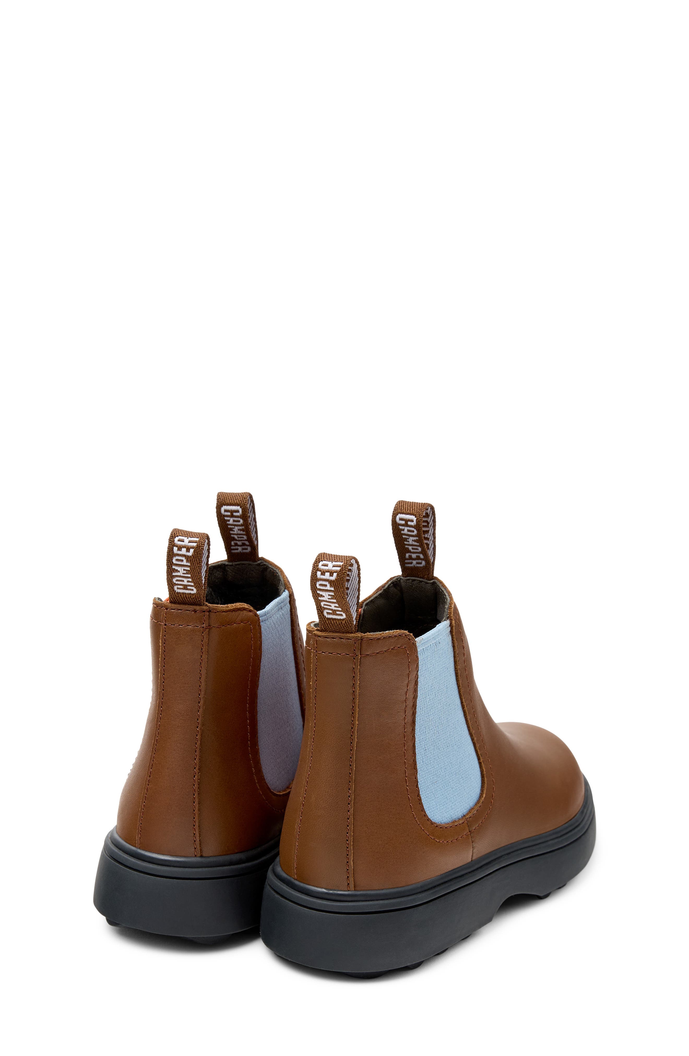 Kids' Norte Twins Leather Chelsea Boot, Alternate, color, MEDIUM BROWN