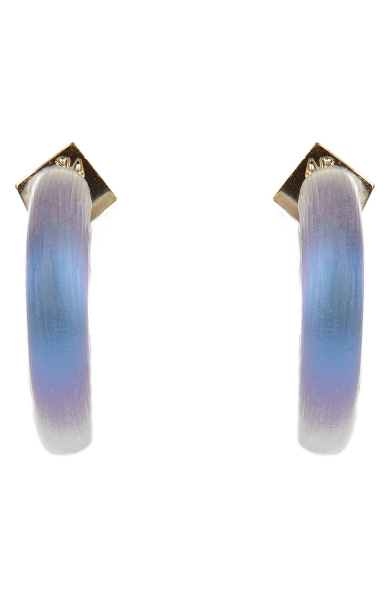 Alexis Bittar Small Thin Hoop Earrings, Alternate, color, 