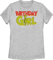 The Grinch Women's The Grinch Grinch Birthday Girl  Graphic T-Shirt