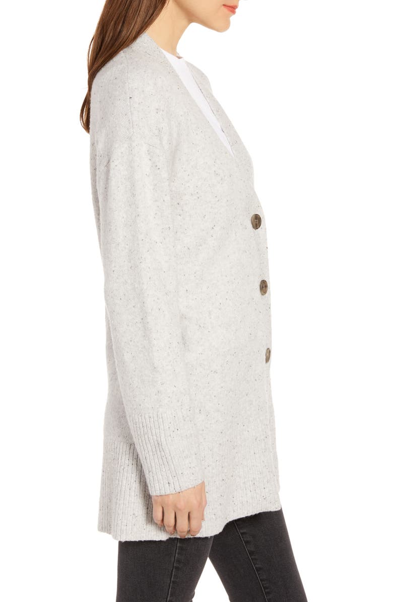 Something Navy Cozy V-Neck Cardigan, Alternate, color,