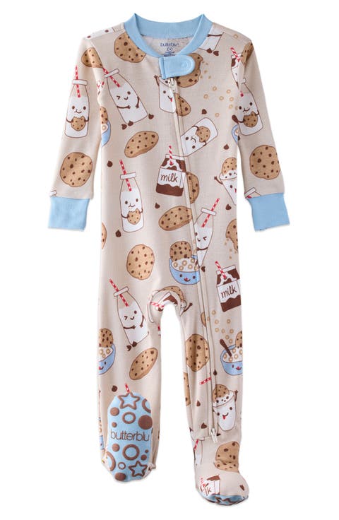 Cruz One-Piece Organic Cotton Footie Pajamas (Baby)
