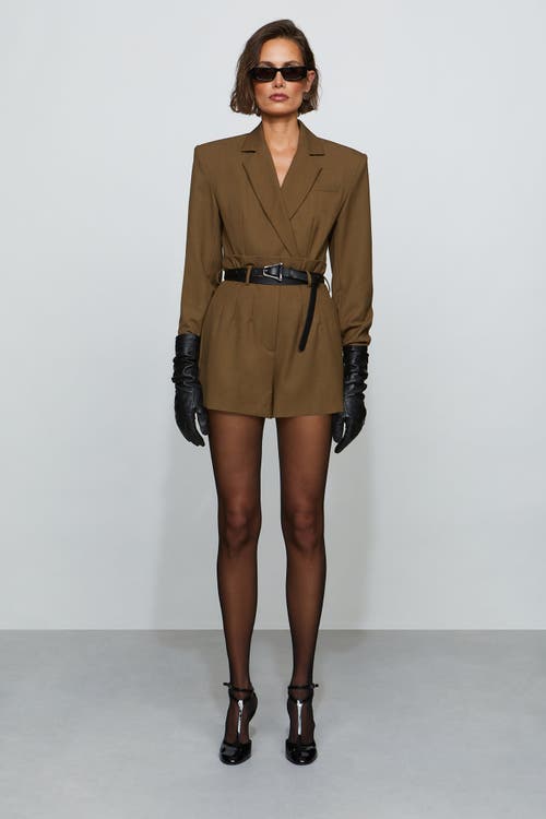 Et Ochs Deon Jacket Bodysuit In Brown