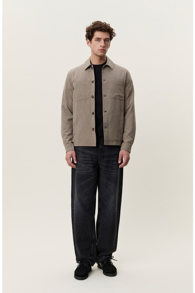 Como Hybrid Shirt Jacket, Alternate, color, DARK SAND MELANGE