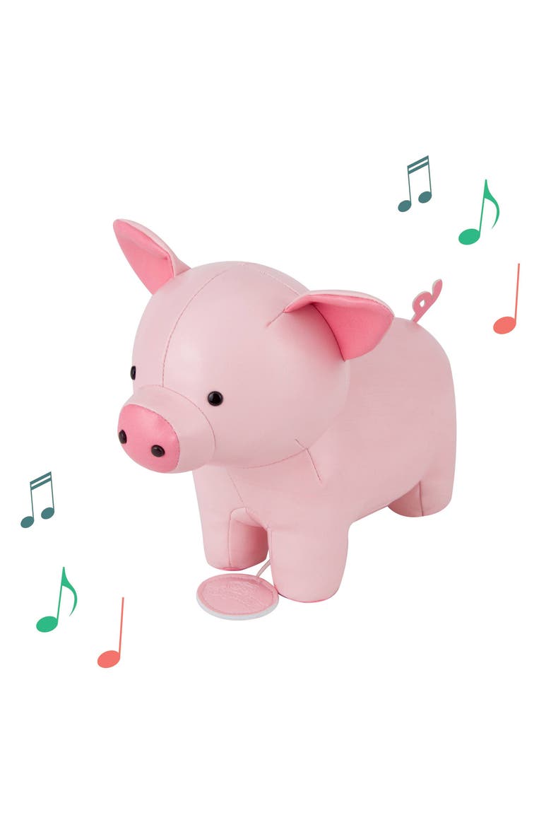 Musical Animals - Pig, Plush Baby Music Box, Nursery Toy, Main, color, Pink