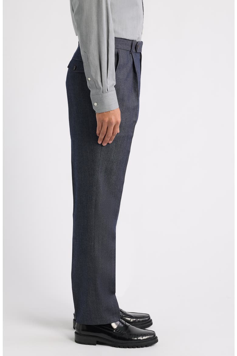 Perino Pleated Dress Pants, Alternate, color, DARK BLUE