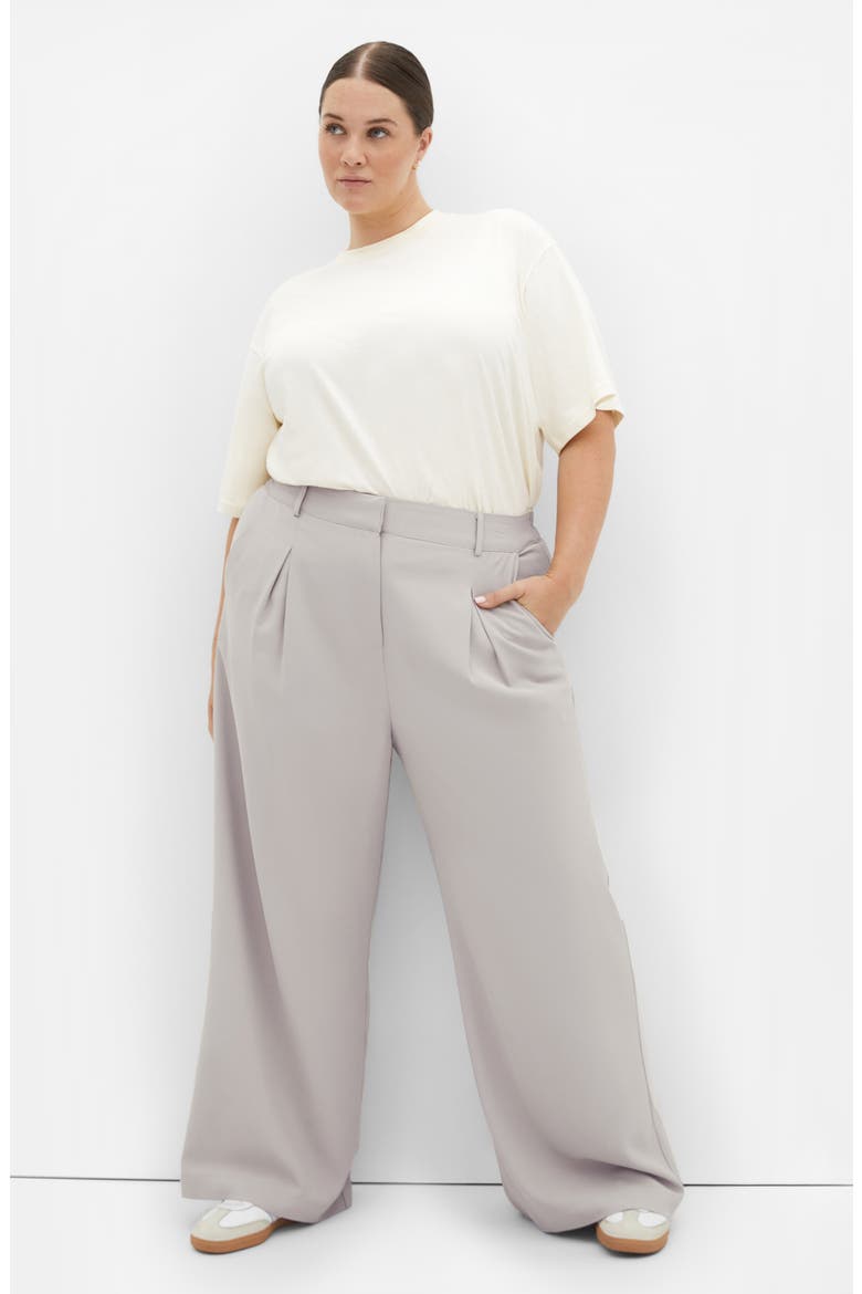 Jordan Wide Leg Pleated Pants, Alternate, color, NEUTRAL