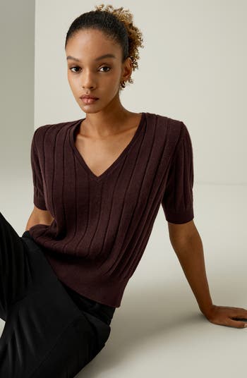 V-Neck Cashmere T-shirt