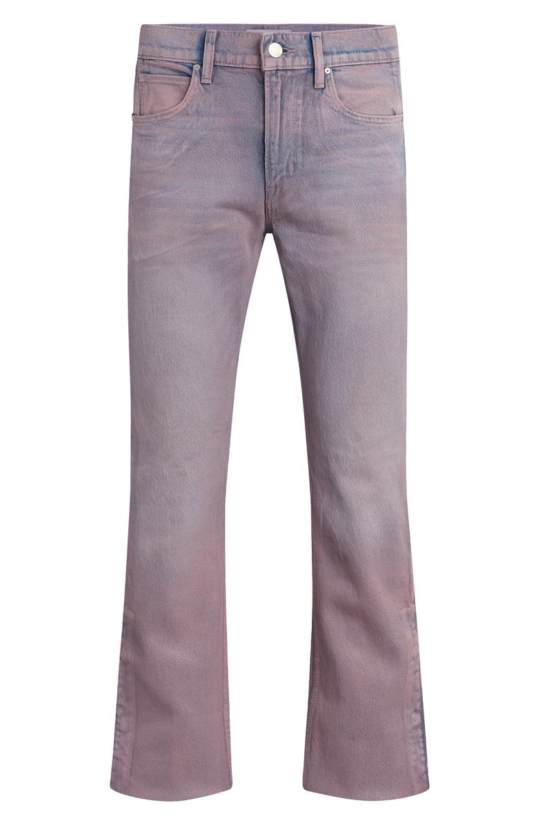 Hudson Jeans Walker Track Flare Jeans, Alternate, color, Coated Rose