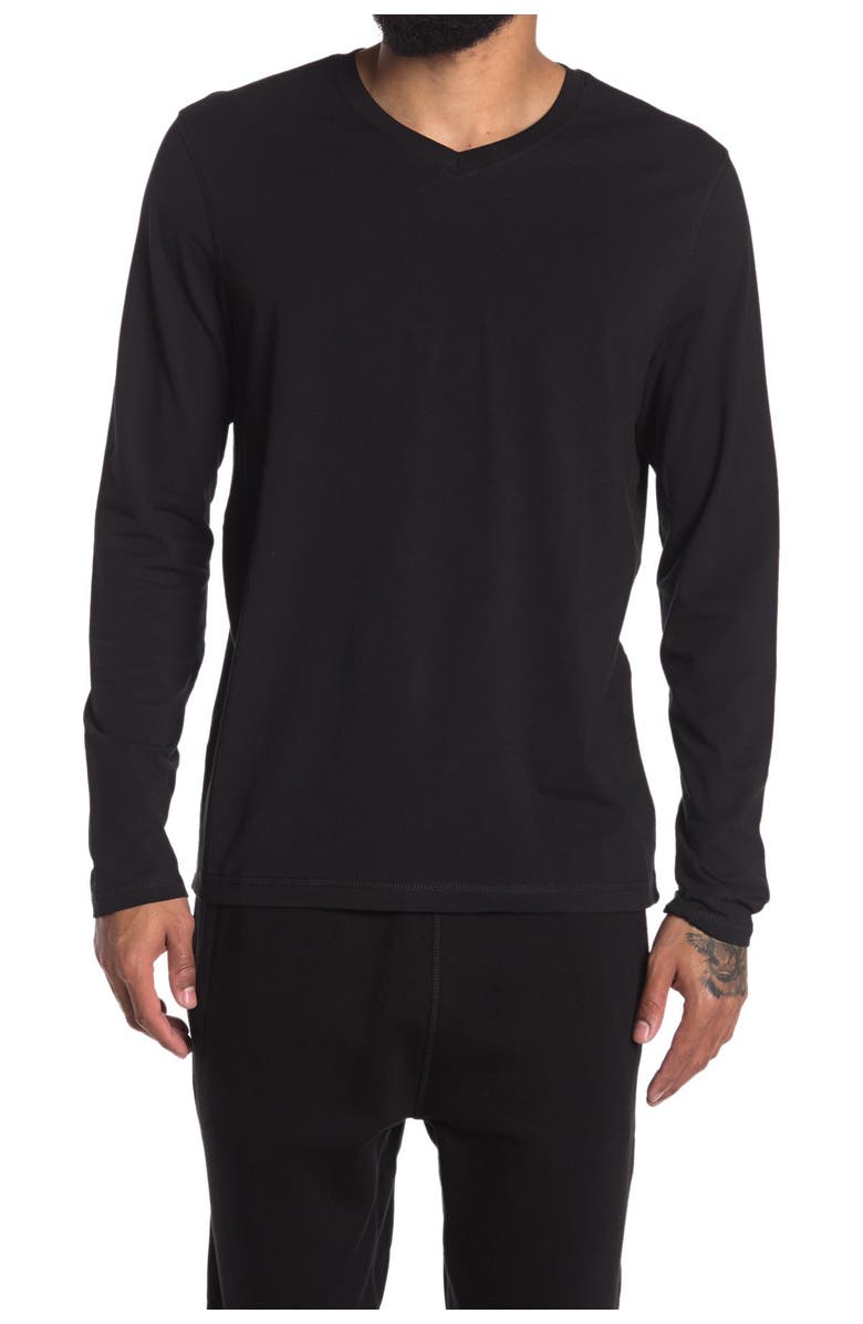 90 DEGREE BY REFLEX V-Neck Long Sleeve T-Shirt, Main, color, 
