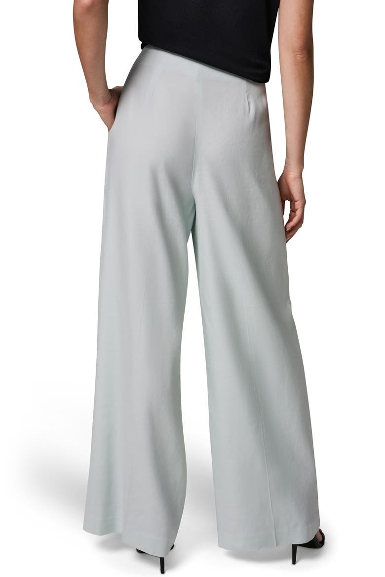 Wide Leg Linen Blend Pants, Alternate, color, SKYLIGHT
