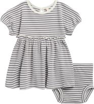 QUINCY MAE Annie Ocean Stripe Dress & Bloomers Set