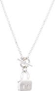 Pre-Owned Hermes Amulettes Constance Pendant NM Necklace Sterling Silver