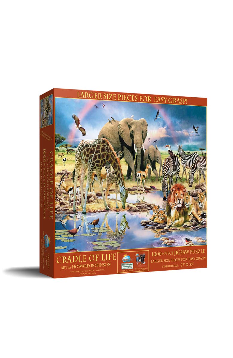 Sunsout Cradle of Life 1000 piece Jigsaw Puzzle for Adults Large Pieces, Main, color, Multicolor