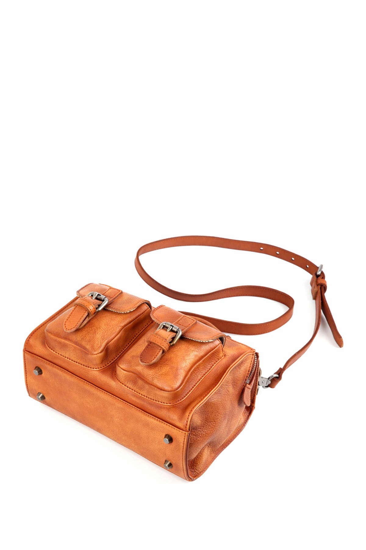 OLD TREND Las Luna Leather Crossbody Bag, Alternate, color, Chestnut