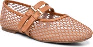 Nicole Miller Buckled Mesh Flat
