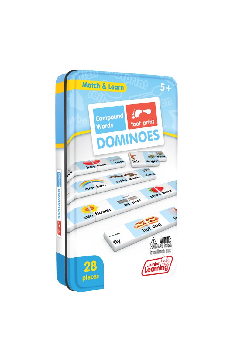 Junior Learning Compound Words Dominoes Language Arts, Main, color, Multicolored