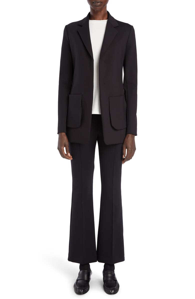 The Row Yedid Single Breasted Scuba Blazer, Alternate, color, Black