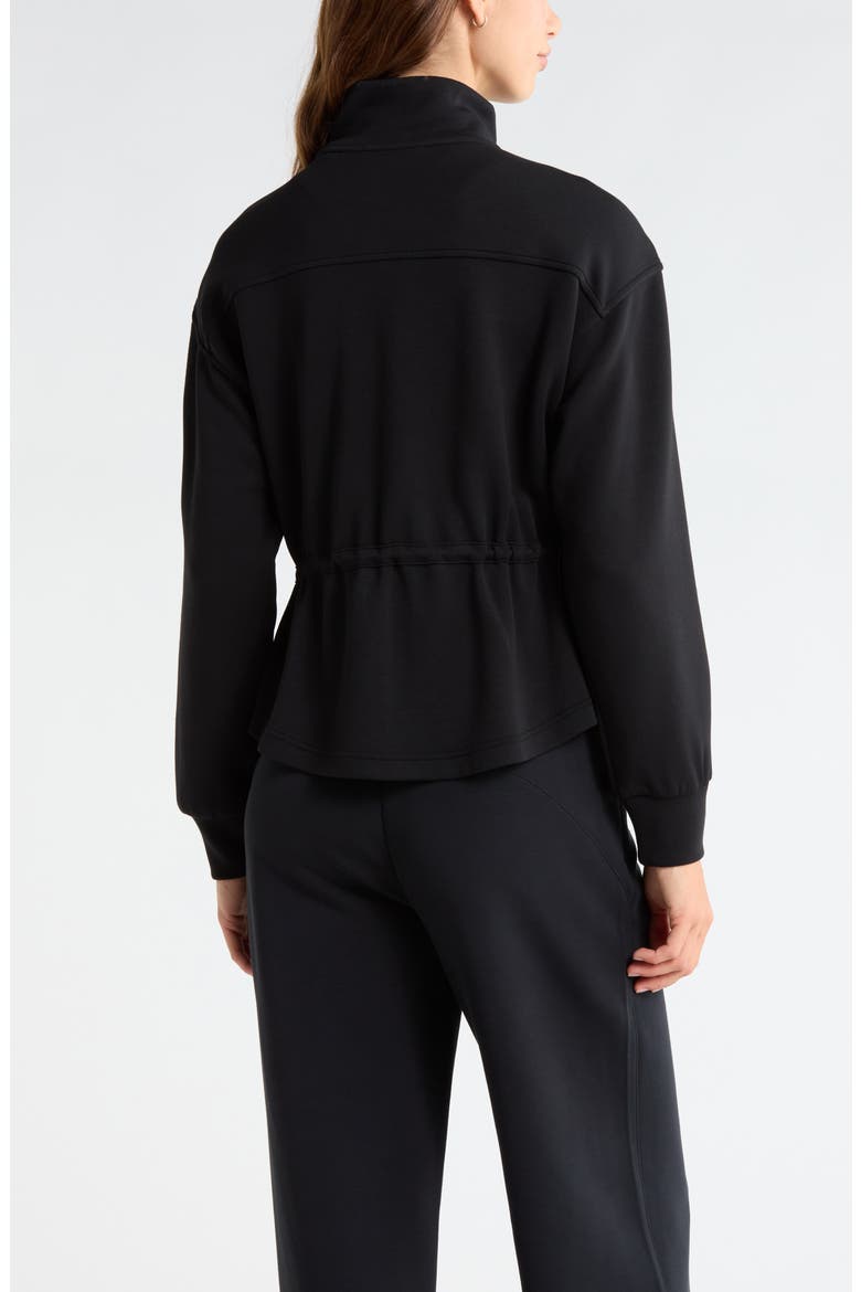 Soft Luxe Utility Jacket, Alternate, color, BLACK