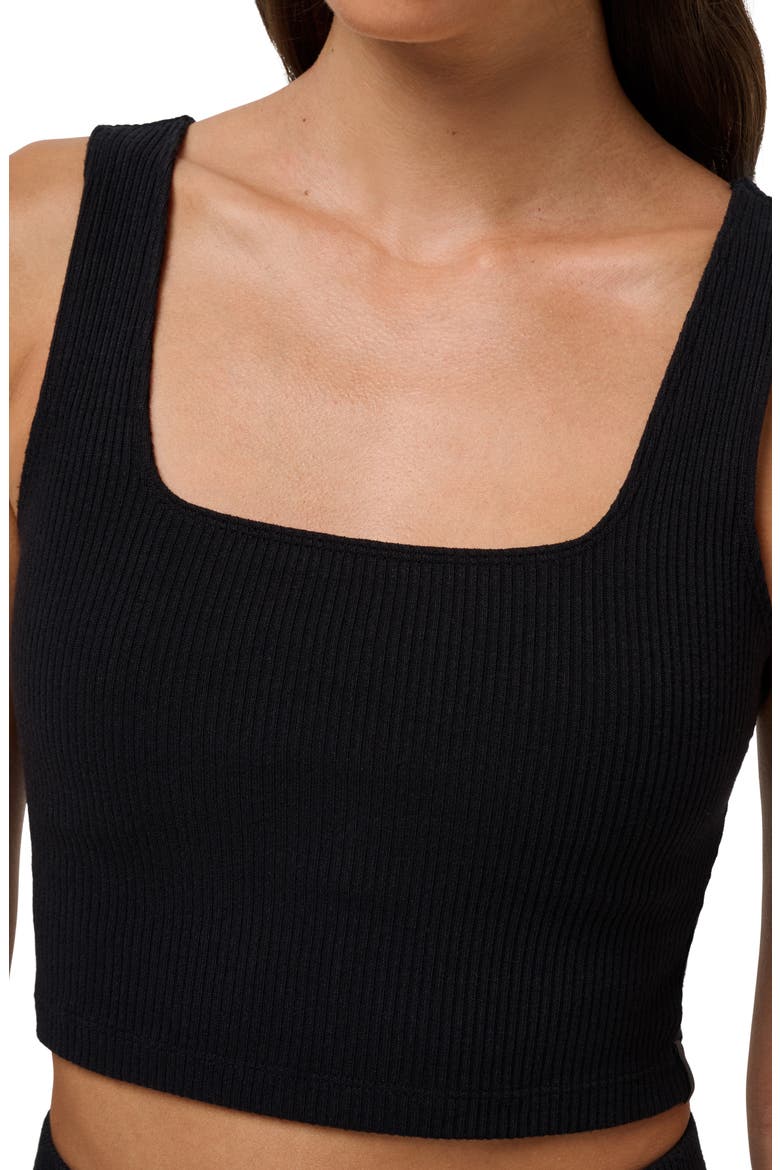 Evening Retreat Rib Crop Tank, Alternate, color, BLACK