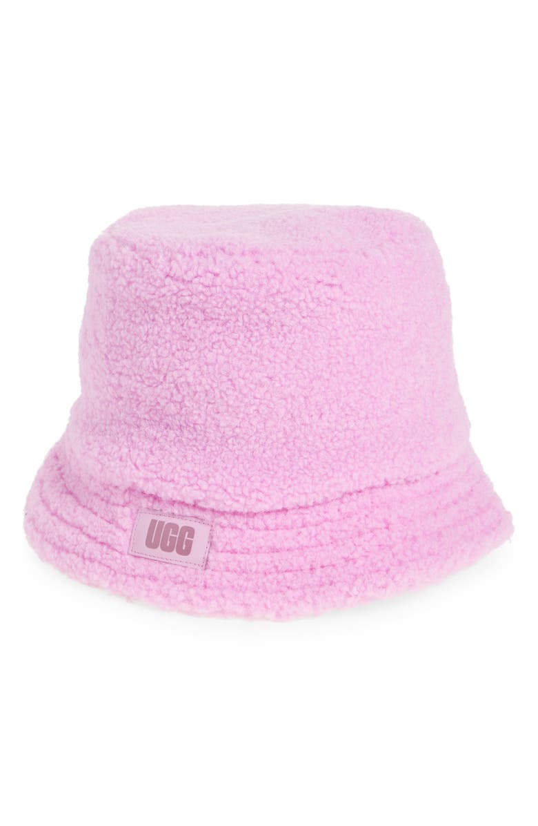 UGG<sup>®</sup> Faux Shearling Bucket Hat, Main, color, 