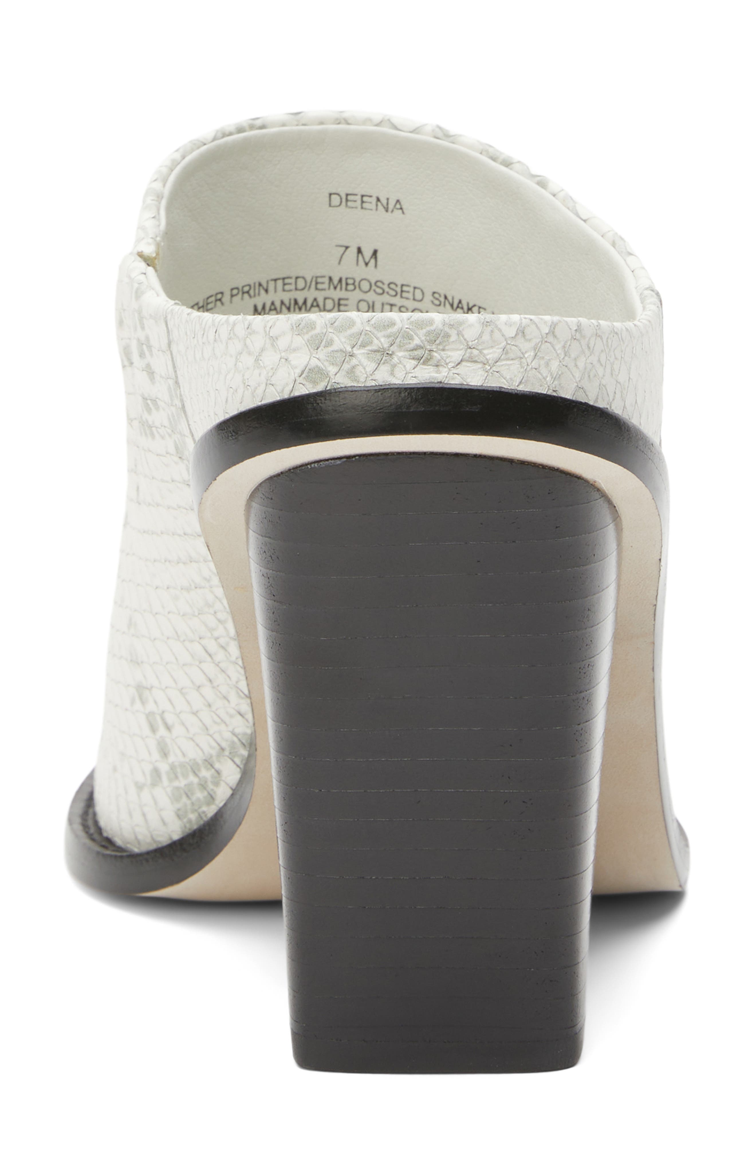 Matisse Deena Pointed Toe Mule, Alternate, color, White Snk