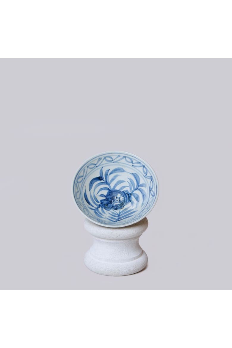 Porcelain Floral Conical Bowl, Main, color, Blue and White