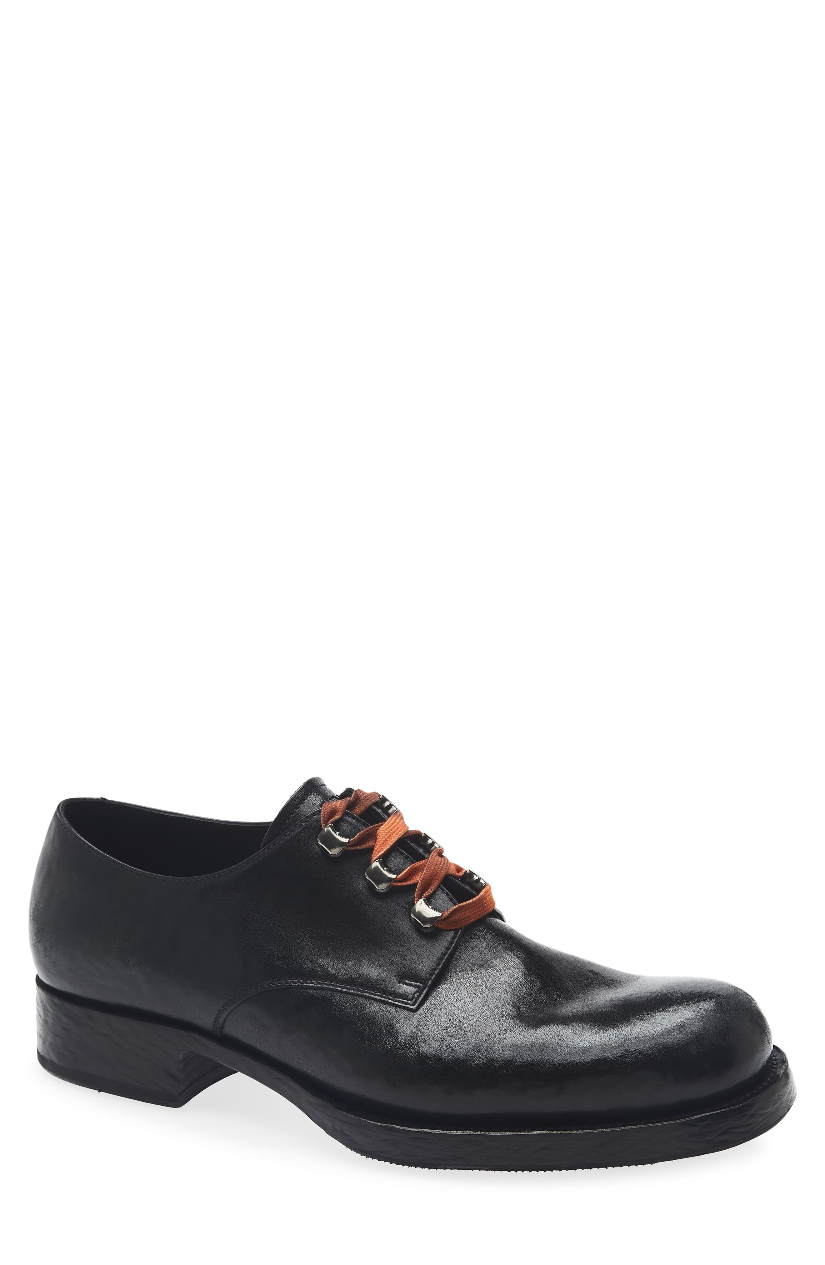 Vitello Hammer 2 Plain Toe Derby, Main, color, NERO