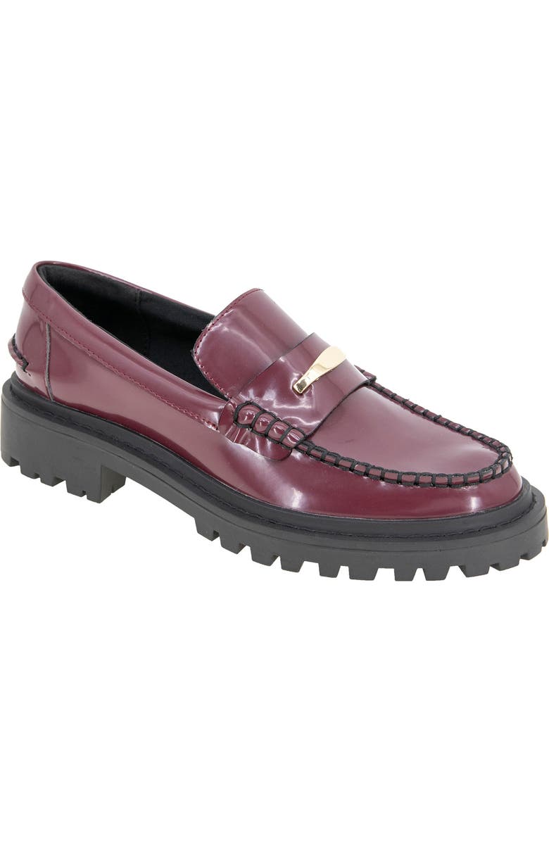 BCBGeneration Laney Lug Loafer, Main, color, Dark Cherry