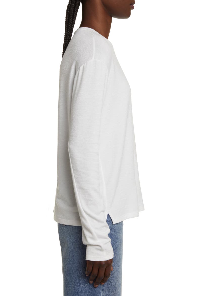 The Knit Long Sleeve T-Shirt, Alternate, color, WHT