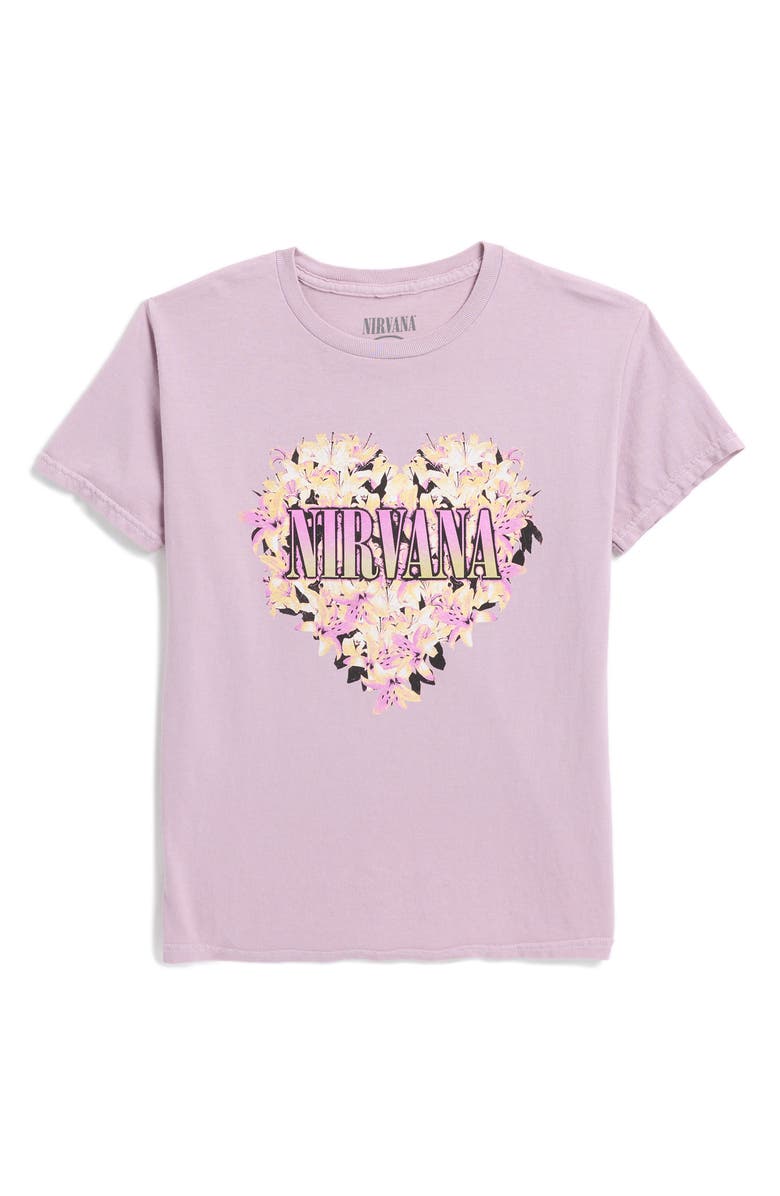 Merch Traffic Kids' Nirvana Heart Graphic T-Shirt, Main, color, 