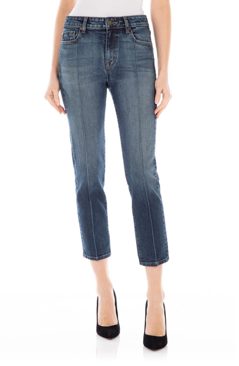 Fidelity Denim Arcadia Cropped Seamed Jeans, Main, color, 
