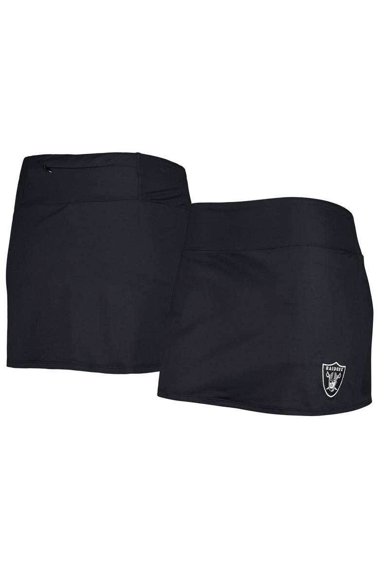 Women's Tommy Bahama Black Las Vegas Raiders Pearl Pull-On Swim Skort, Alternate, color, Black
