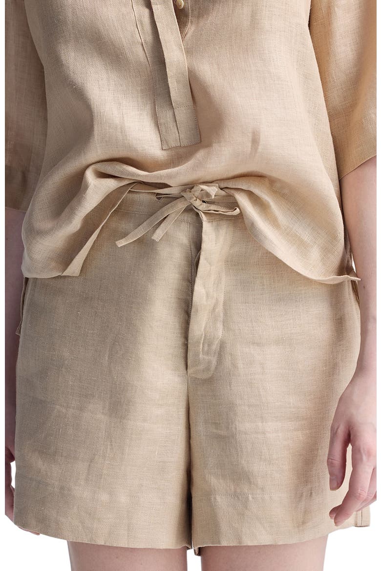 Boxy Shirt with Lace Set, Alternate, color, Neutral Beige