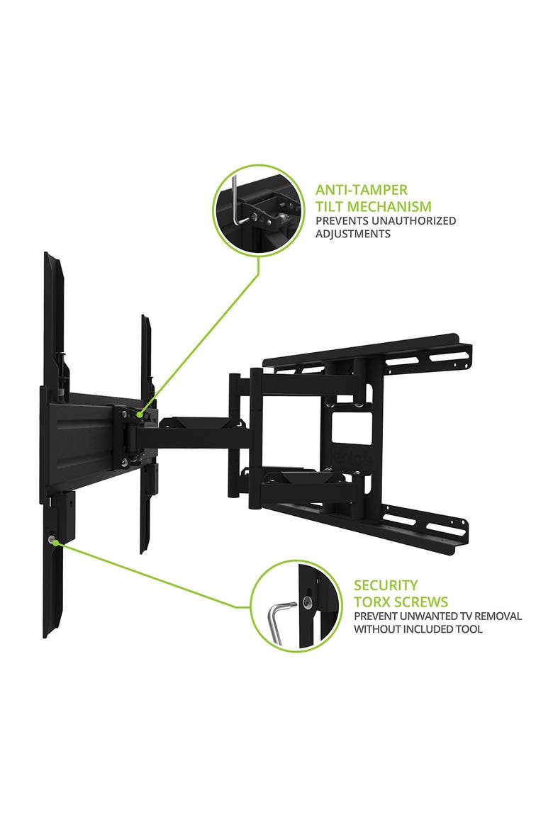 SDX600 Full-Motion Anti-Theft Security TV Mount for 37" - 65" TV, Alternate, color, Black