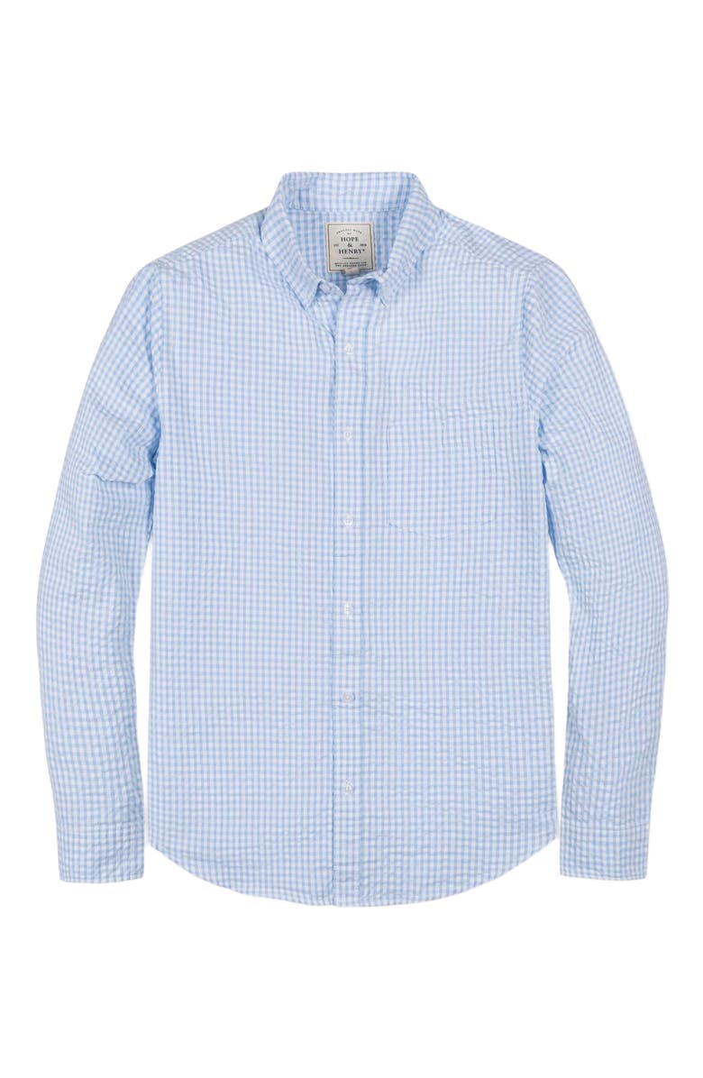 Hope & Henry Men's Organic Seersucker Button Down Shirt, Alternate, color, 