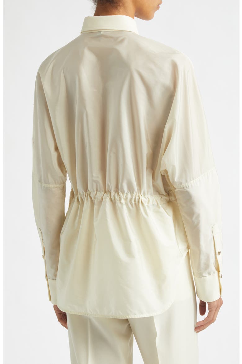 Mixed Media Snap-Up Shirt, Alternate, color, WHITE