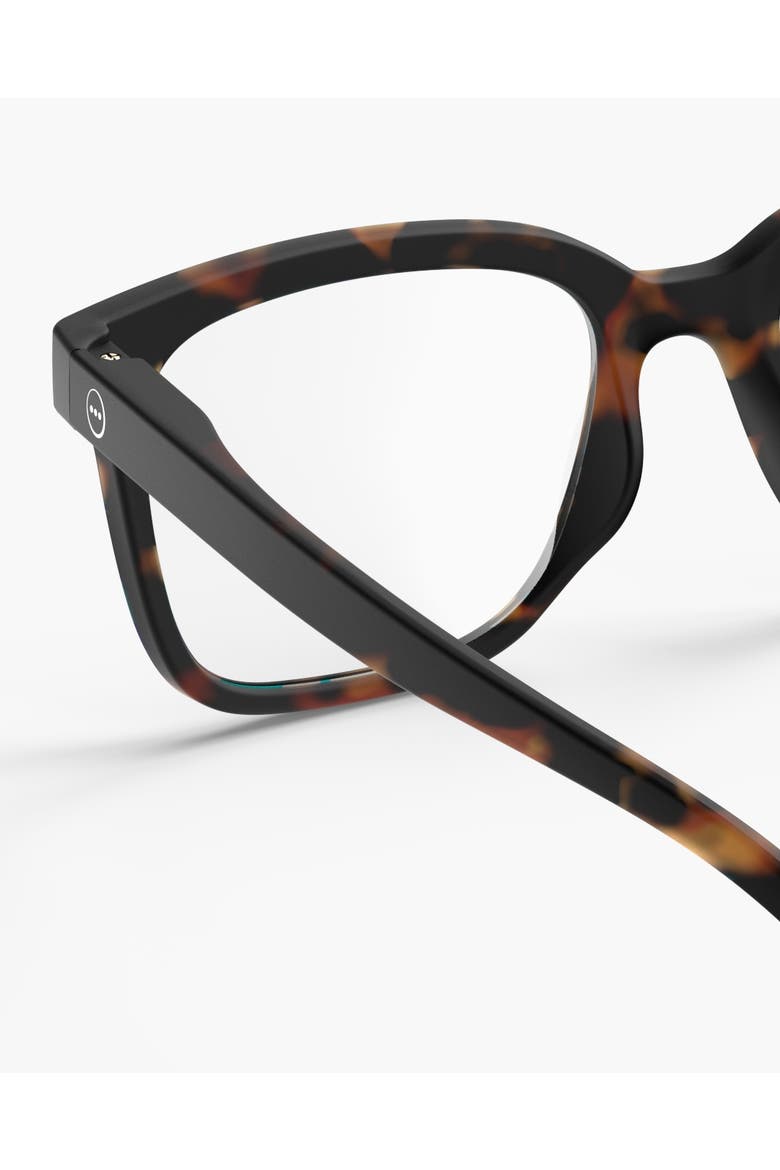 #L 54mm Rectangular Reading Glasses, Alternate, color, Tortoise