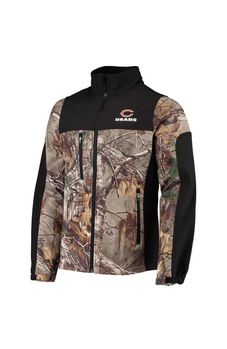 DUNBROOKE Men's Dunbrooke Realtree Camo/Black Chicago Bears Circle Hunter Softshell Full-Zip Jacket, Alternate, color, Realtree Camo